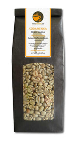 Café crudo - Café verde Kenia, India, Brasil (paquete reducido en granos de café verde 3x500g) - Certificado GMP