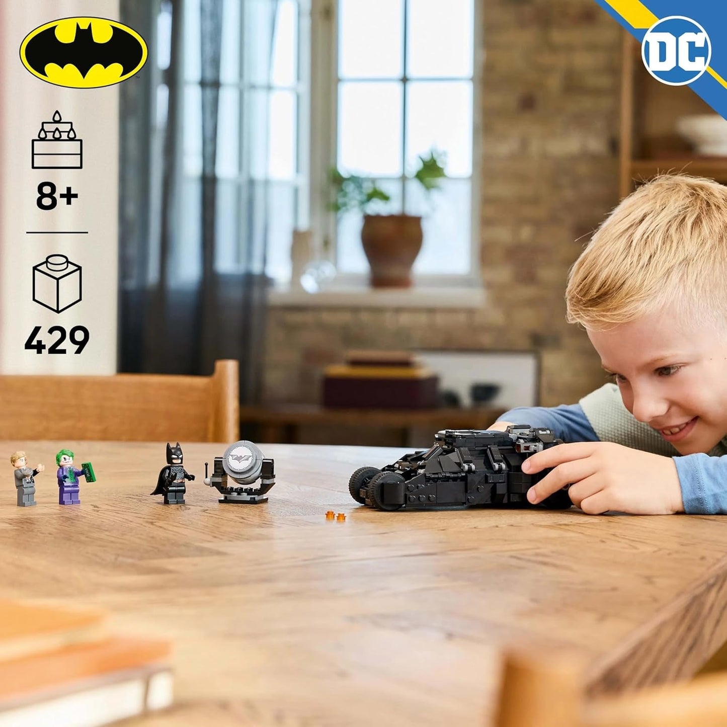 LEGO DC Batman: Batman Vaso Vs. Dos Caras y Joker - Juguete de superhéroe con coche Batimóvil - Set de juego con minifiguras - Regalo para niños y niñas a partir de 8 años 76303 Juegos de construcción Besuche den LEGO-Store