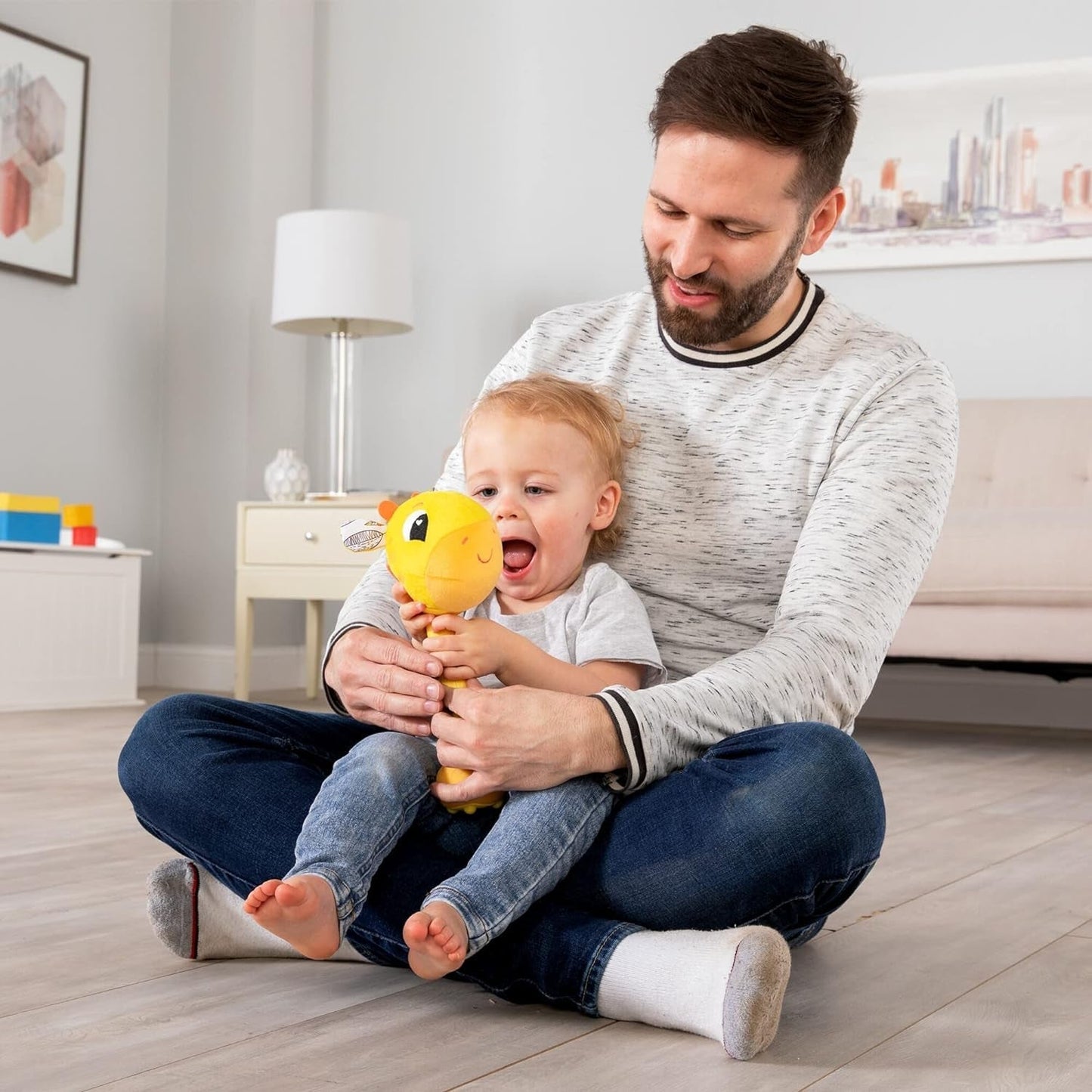 Lamaze L27471 Jirafa Loca, Juguete Recién Nacido, Juguete Sensorial Color Bebé, Regalo Nuevos Padres, Juguete de Desarrollo para Niños y Niñas a Partir de 12 Meses Juguetes Bebé Naty Shop