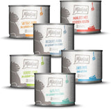 MjAMjAM - Comida húmeda premium para gatos - Deliciosa mezcla Pack III Comidas para tu gato Paquete de 6 (6 x 200 g) Sin cereales con carne extra