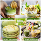 He-Ju, Polvo con sabor a chocolate blanco y pistacho, 250 gramos Naty Shop Sabores