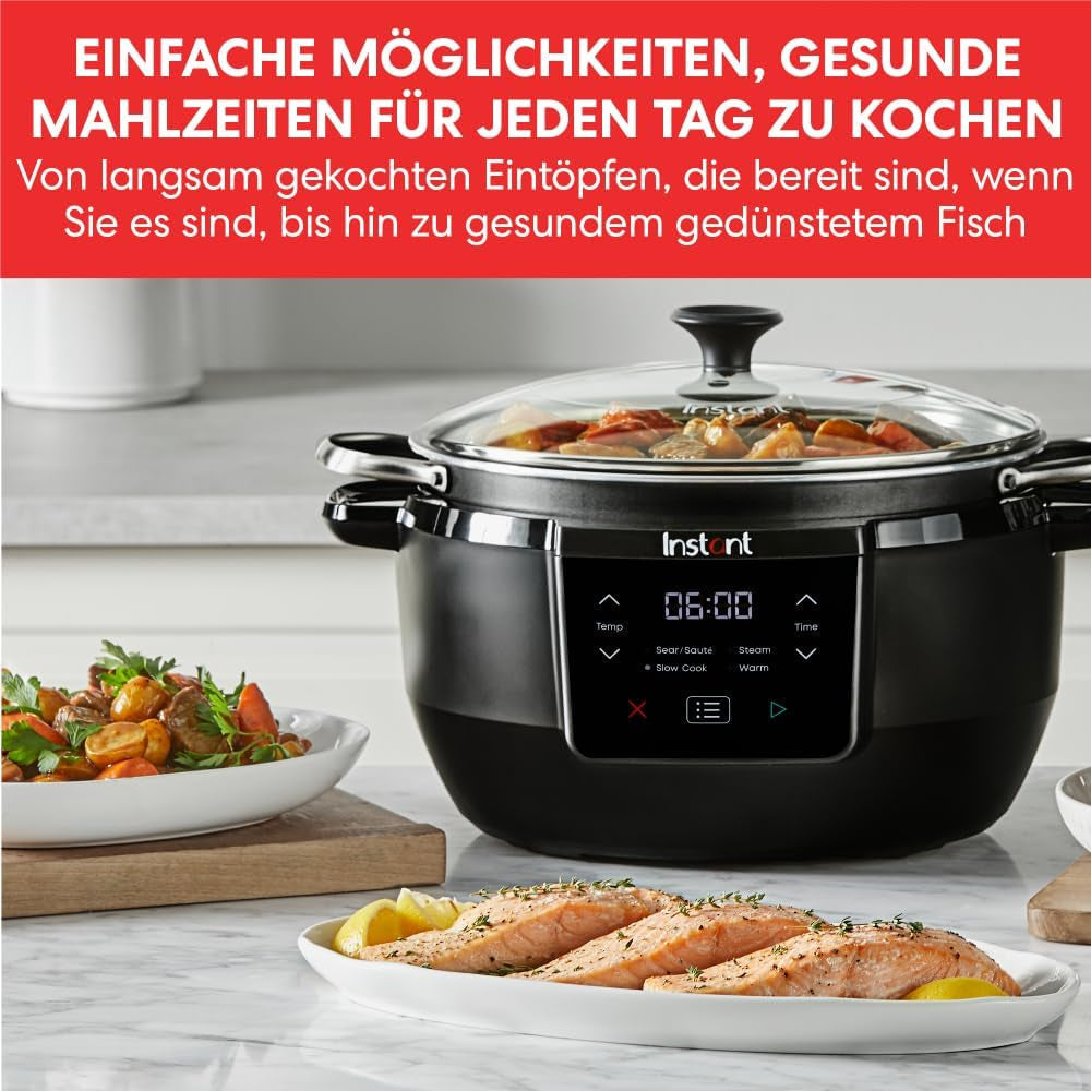Olla de cocción lenta Instant Pot Superior, Multicocción de 7,1 L, 4 funciones de cocción, Olla de cocción lenta de 800 W Naty Shop