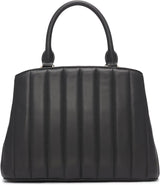 DKNY Chain Lexington Park Medium Logo Chain Satchel, Negro / Dorado, Talla única Mujer Naty Shop