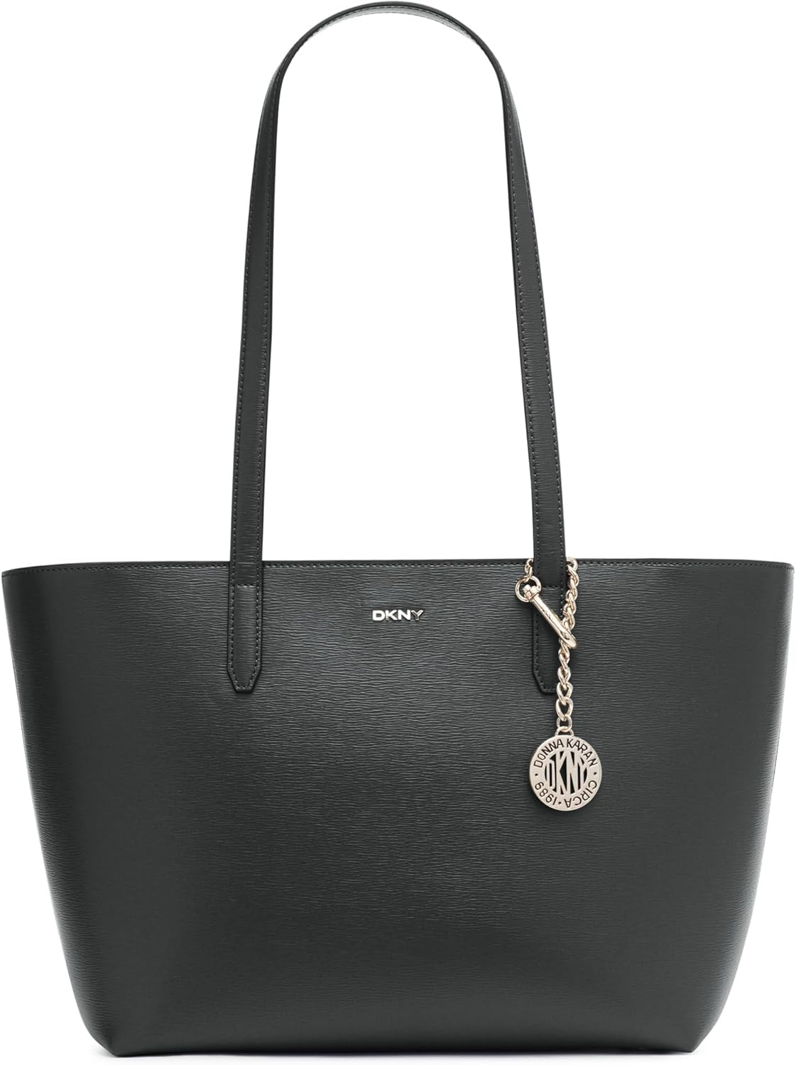 DKNY Bolso tote Bryant mediano de cuero para mujer Bolso tote, negro / dorado Bolsos para mujer Naty Shop Título predeterminado