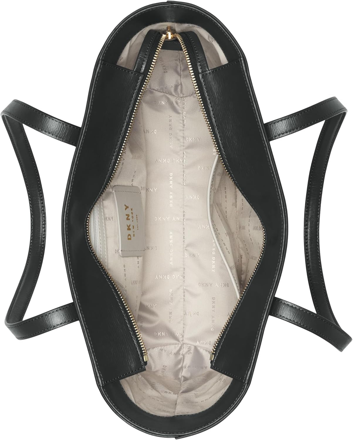 DKNY Bolso Tote Bryant Medium De Piel Para Mujer, Negro / Dorado Bolsos Mujer Naty Shop