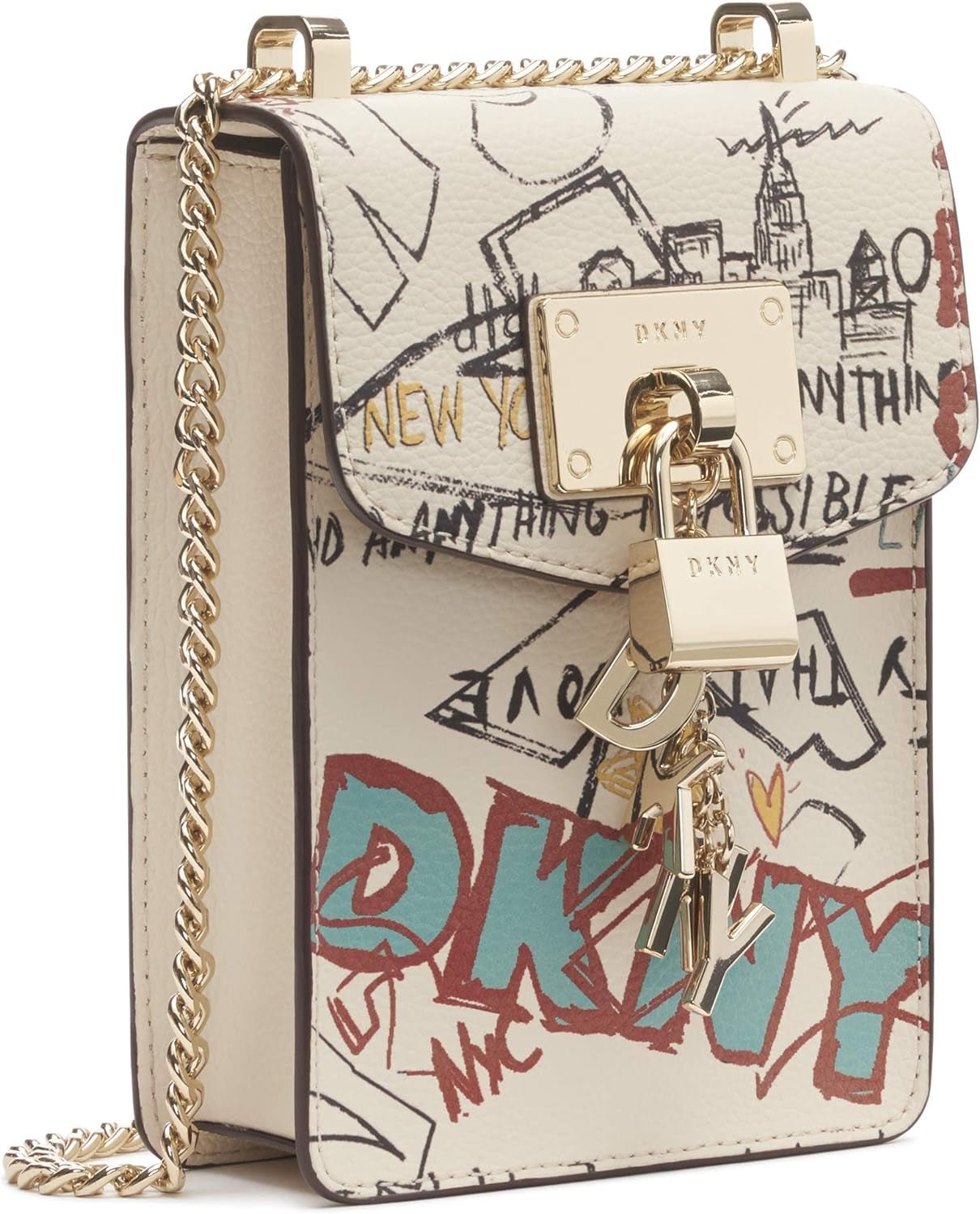 DKNY Bandolera Elissa N/S Phone Cr Mujer, Talla Única Bolsos Mujer Naty Shop