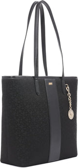 Tote DKNY Mujer R31AFR73-XLB-1, Logo Negro / Negro Bolsos Mujer Naty Shop
