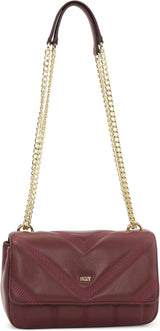 DKNY Bolso De Hombro Con Solapa Bolsos Mujer Naty Shop Desgastado Wine