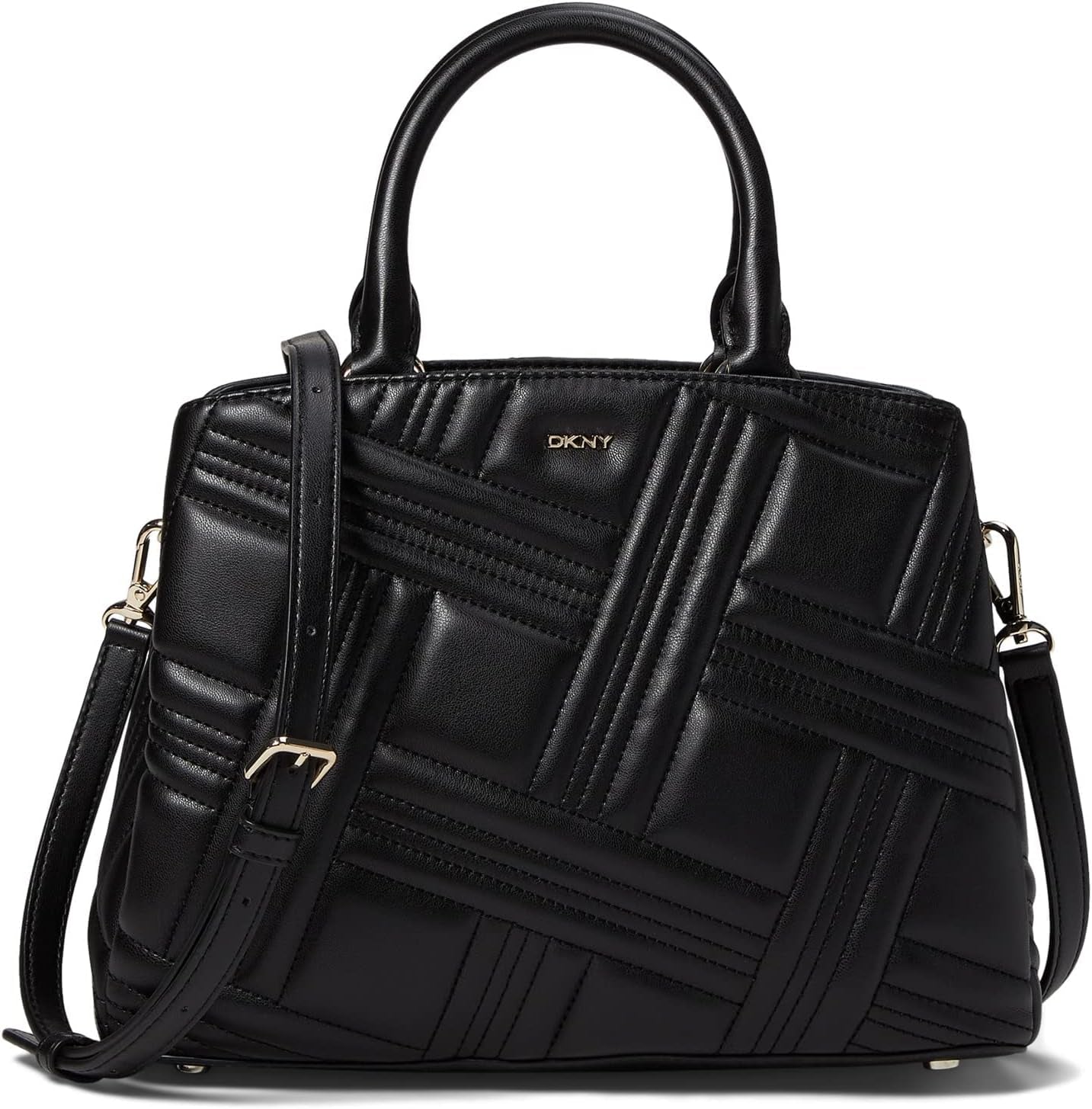 DKNY Bolsos Satchel Medianos Mujer Naty Shop Negro / Dorado Talla única