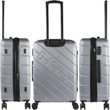 DKNY - Maleta Grande de 4 Ruedas Maleta Grande Ligera - Maleta de Viaje Grande con Ruedas. Maleta de Viaje de Avión Grande Maleta Rígida con Cierre Certificado - Maleta Troller Grande Plata Equipaje y Equipamiento de Viaje Naty Shop