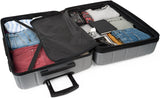 DKNY - Maleta Grande de 4 Ruedas Maleta Grande Ligera - Maleta de Viaje Grande con Ruedas. Maleta de Viaje de Avión Grande Maleta Rígida con Cierre Certificado - Maleta Troller Grande Plata Equipaje y Equipamiento de Viaje Naty Shop