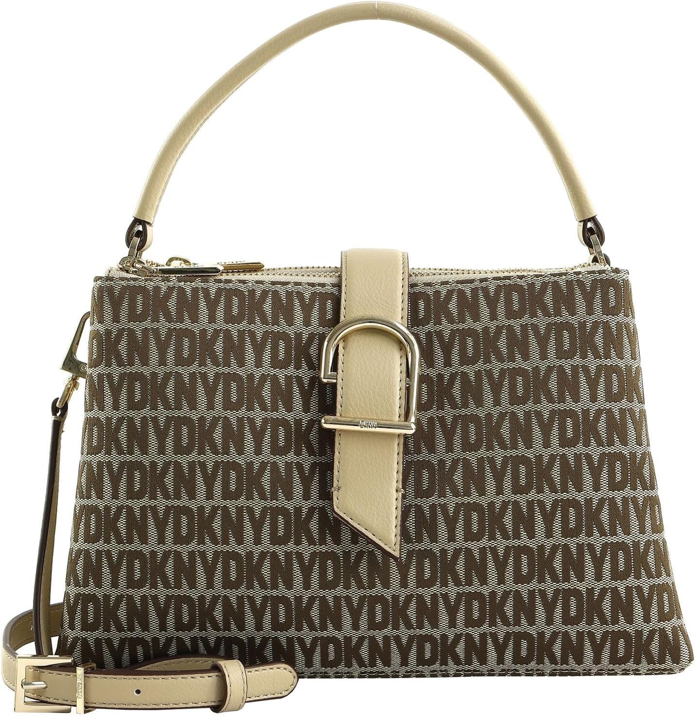 DKNY Women's Everyday Bag Satchel Bolsos De Mujer Naty Shop Chino/ light khaki