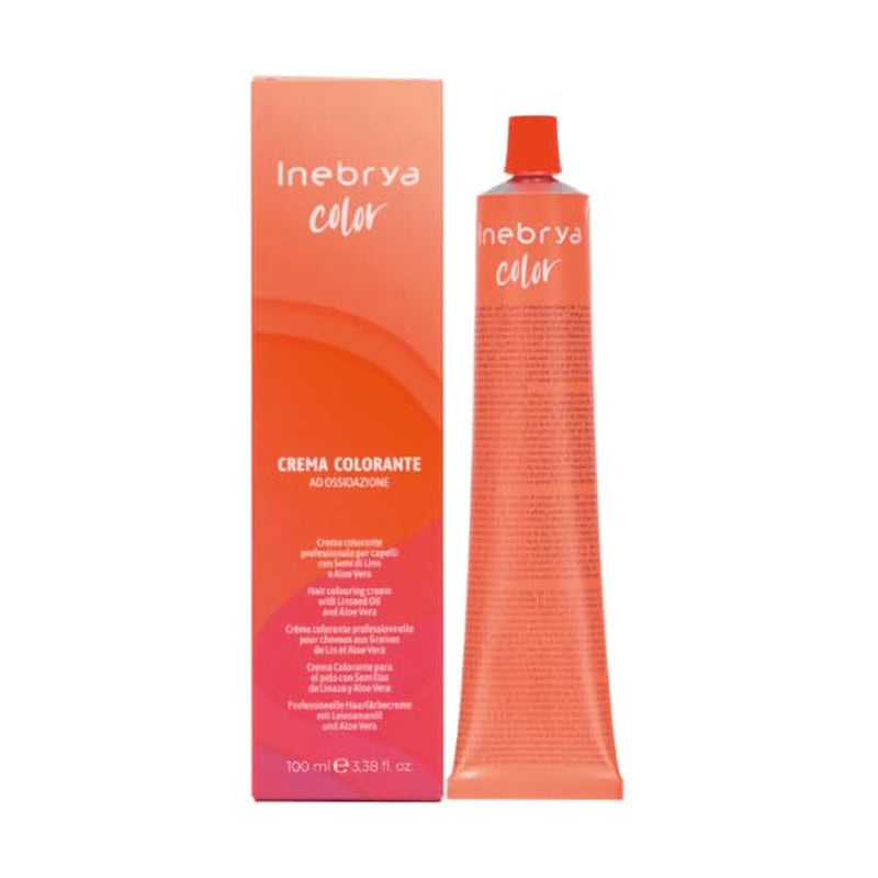 Coloración permanente del cabello en crema con linaza y aloe vera 100ml (- 7.0 Rubio) Naty Shop Tinte para el cabello Castaño claro Rojo Violeta 100 Ml (1 pack)