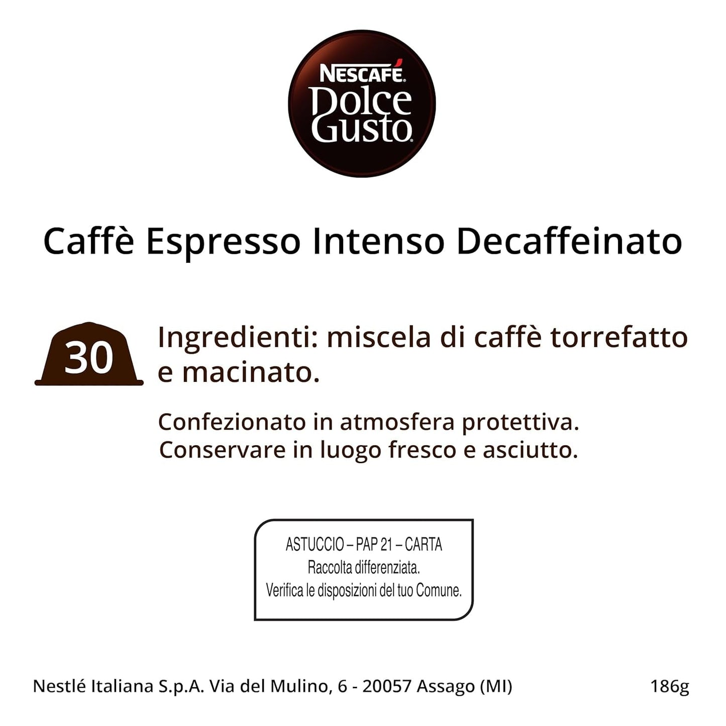 Nescafé Dolce Gusto Café Dolce Gusto Espresso Intenso Desc. | Nestle Pack 3 Kisten Mit 18 Kapseln,Die Jewells 16 Einheit(paquete de 3)