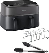 Philips Airfryer Dual Basket Serie 3000 con set de desayuno, 9 litros, 2 cajones Electrodomésticos Naty Shop Default Title