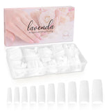 ® Uñas artificiales adhesivas 500 piezas de uñas postizas - Uñas de gel estables - Uñas de calidad de estudio (color natural)