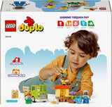 LEGO DUPLO Town Apicultura y colmenas, juguete educativo para niños pequeños con 2 figuras y un camión móvil, set de construcción y reconstrucción, juguete para niños pequeños a partir de 2 años 10419 Juegos de construcción Besuche den LEGO-Store
