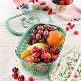 Sierra para conservar sabor a fruta, plástico, verde, 4 LT - rectangular Cajas para conservar alimentos Naty Shop