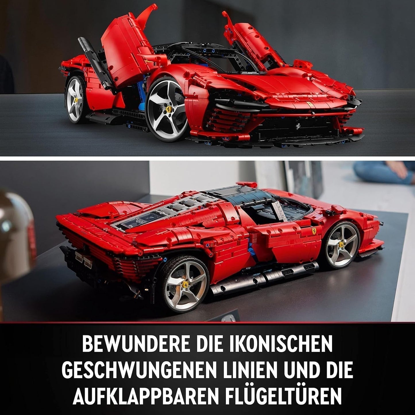 LEGO Technic Ferrari Daytona SP3 Model Kit Escala 1:8, Súper Auto Deportivo Rojo, Modelo de Auto Ampliado Artículo de Coleccionista, Ultimate Car Concept 42143 Juegos de Construcción Ver en LEGO-Store