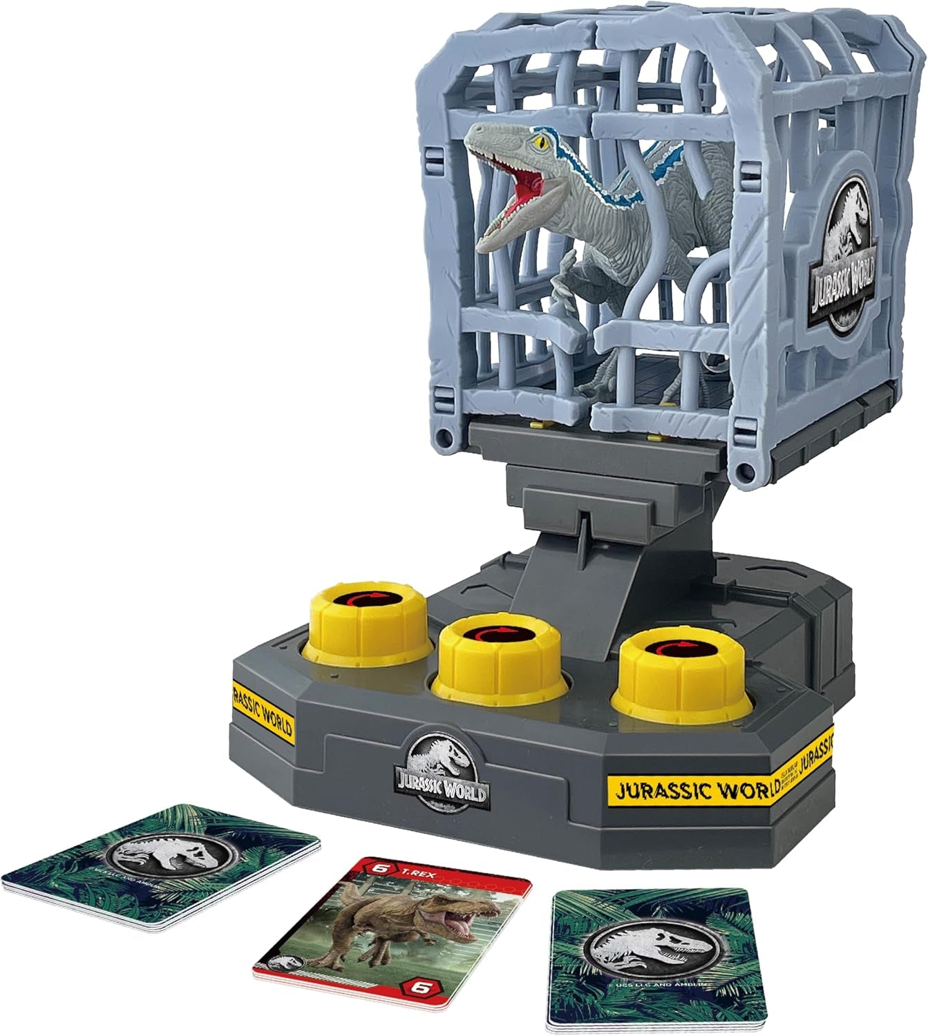 EPOCH Games, Jurassic World - Cage Breaker, 7523, juguete de dinosaurio, juego de mesa para niños a partir de 4 años