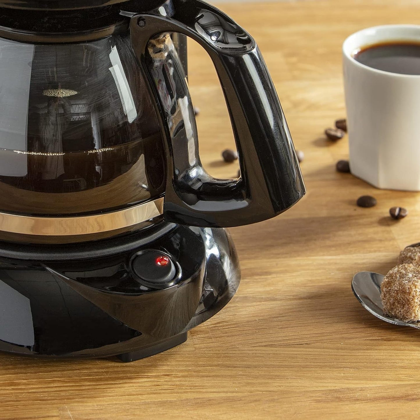 FG150813 Cafetera Subito, 6 tazas, Negro/Acero inoxidable
