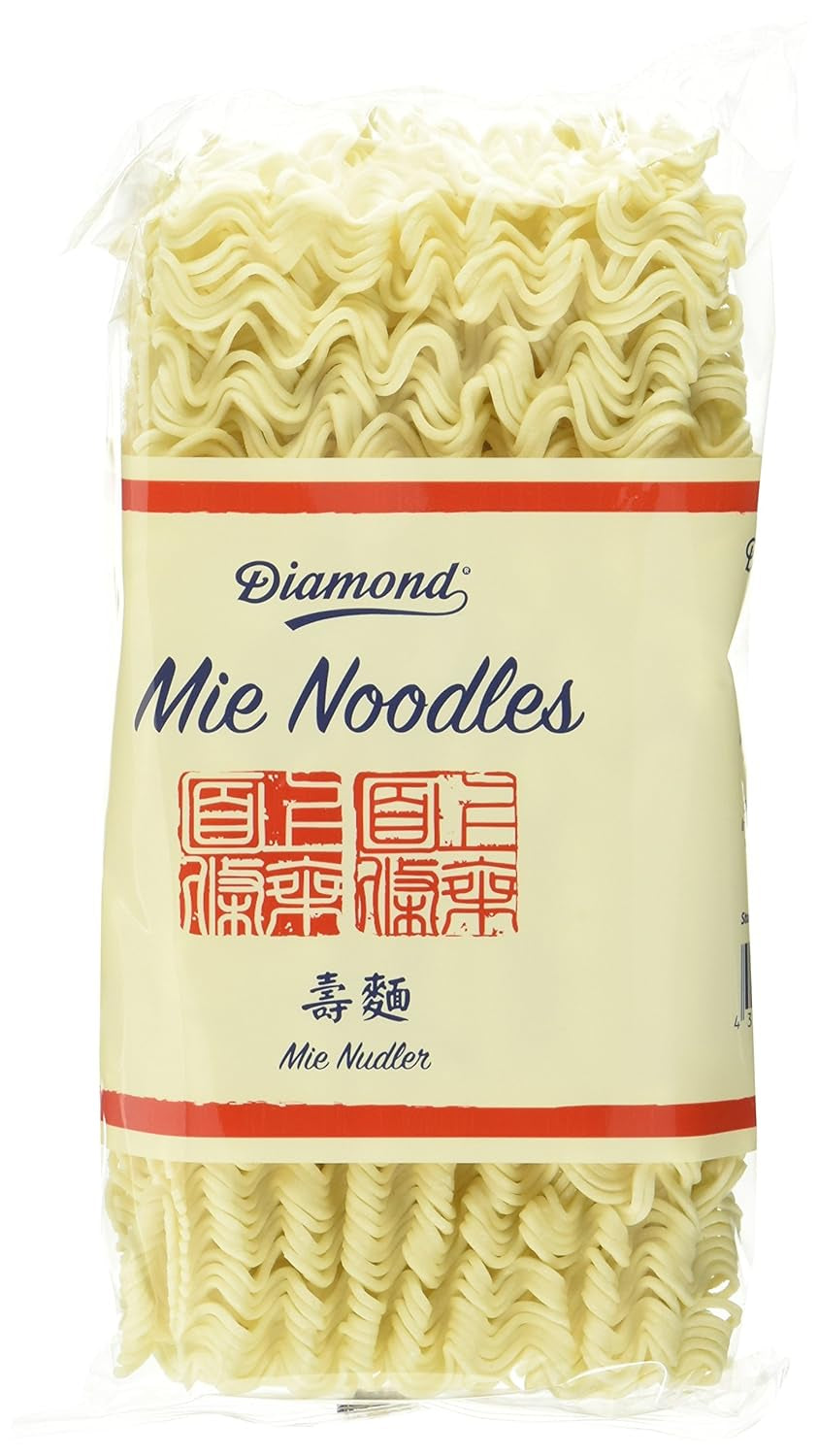 DIAMOND Mie Noodles, fideos de trigo sin huevo, rápidos y fáciles de preparar, vegetarianos - 8 x 250 g