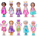 -Muñecas-4.7"-Colección Fantasy Little Friend, juego de 10