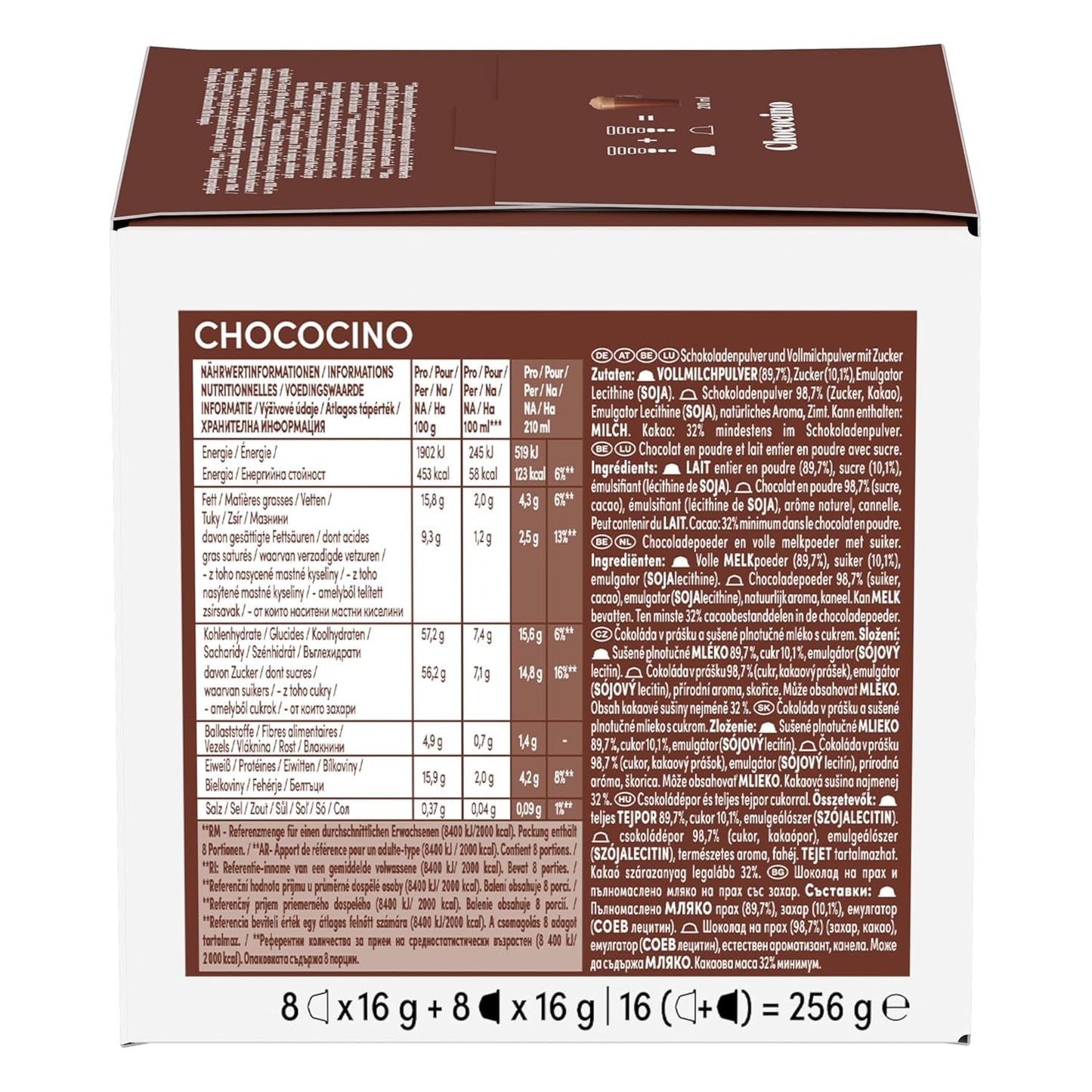 NESCAFÉ DOLCE GUSTO Chococino Kakaokapseln Paquete de 3 (3 x 16 Kapseln)