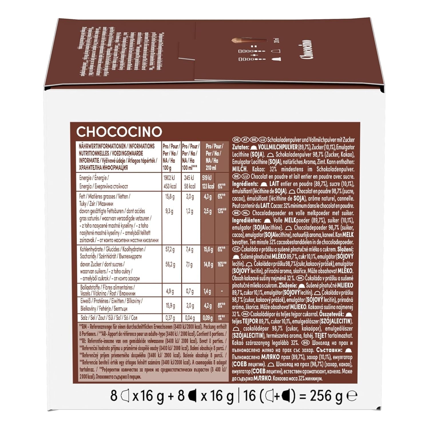 NESCAFÉ DOLCE GUSTO Chococino Kakaokapseln Paquete de 3 (3 x 16 Kapseln)