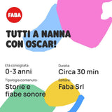 Peluche - ¡Tutti a Nanna con Oscar! - Cuentos y cuentos sonoros para niños a partir de 10 meses - Para escuchar con cuentos, versión italiana Jucarii Bebe Naty Shop