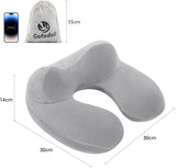 Gofodsil Almohada Inflable para el Cuello para Aviones Camping Trenes y Coches con Tapones para los Oídos Almohada de Viaje Portátil Almohada Inflable para el Cuello de Avión Juego de 2 Almohadas Ortopédicas Cervicales Naty Shop