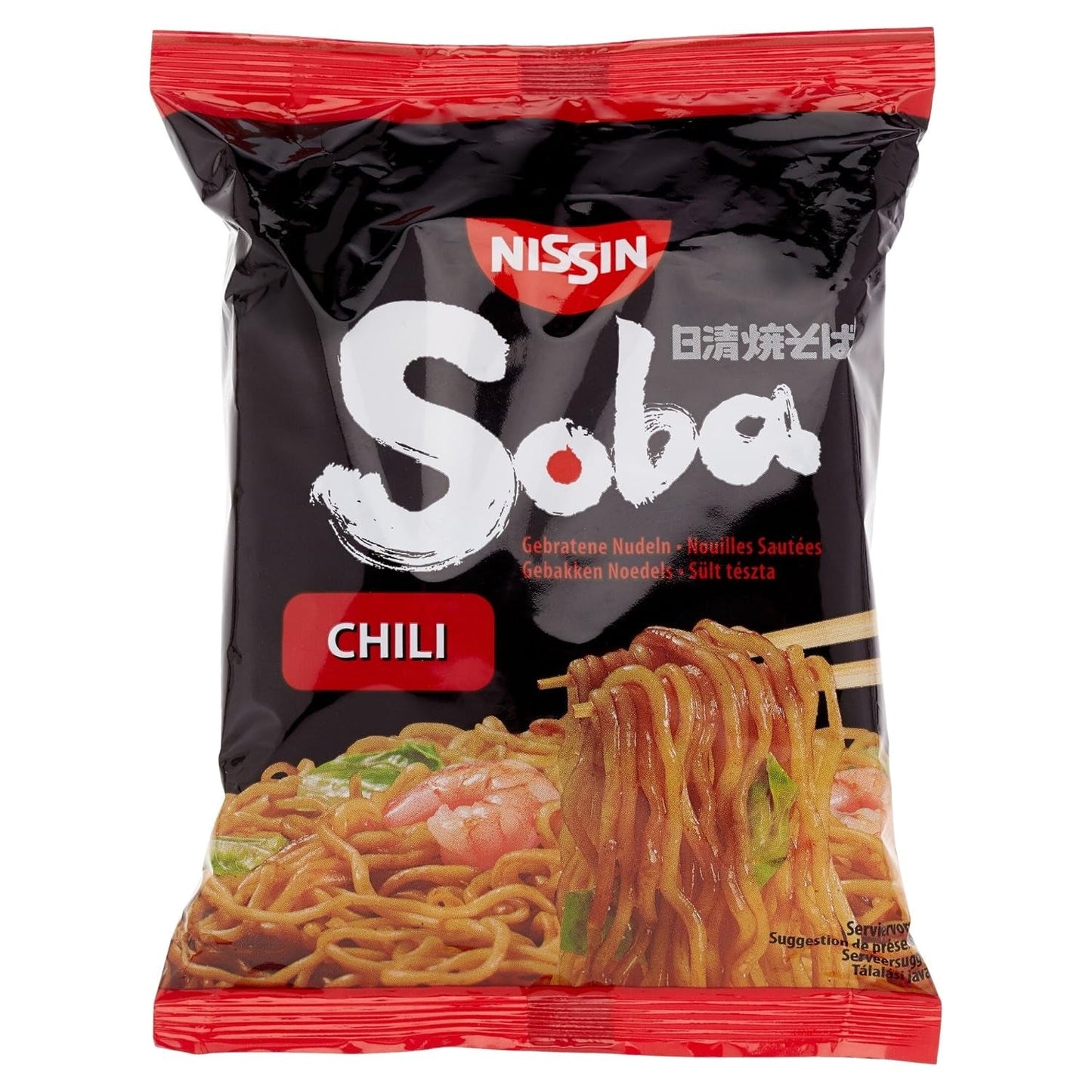 Fideos Fritos de Trigo Nissin con Sabor a Chile, 111g