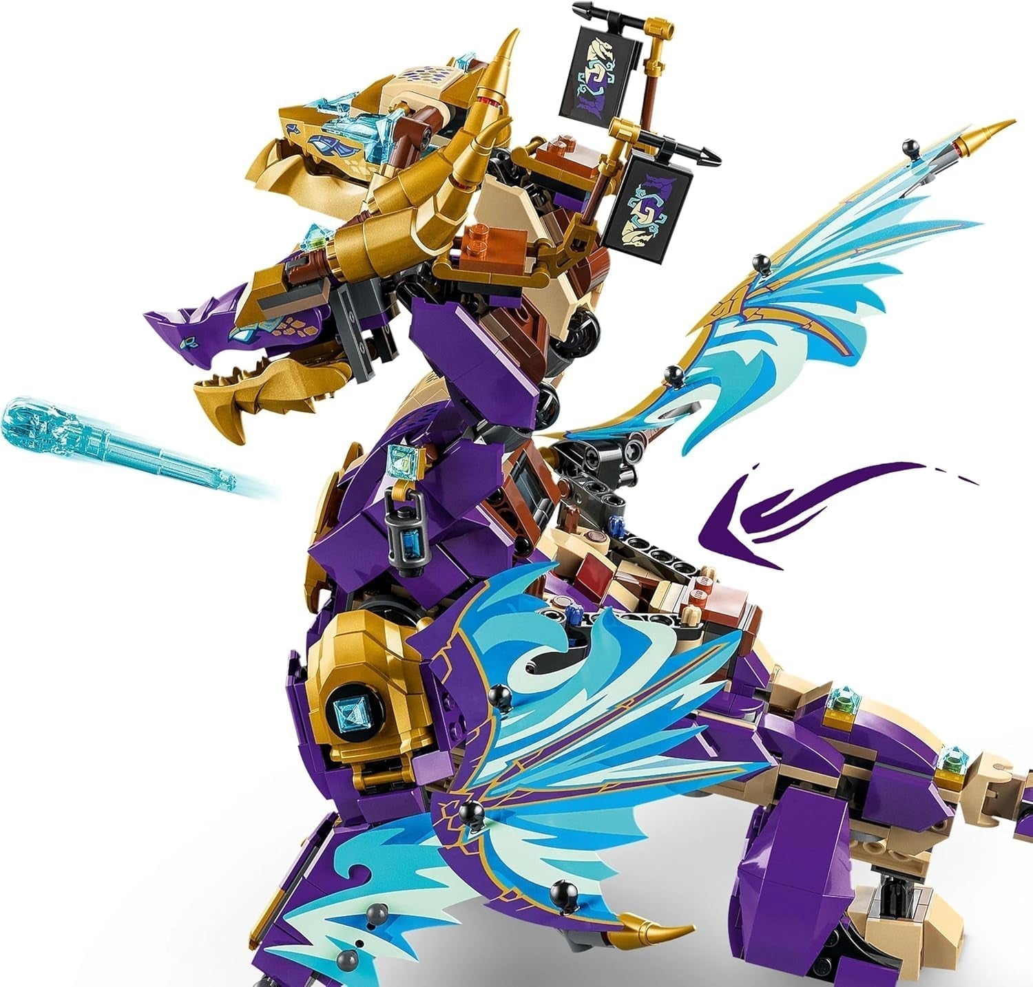 LEGO NINJAGO Dragón Arco de Luz - juguete con 8 minifiguras y una rueda de Spinjitzu - juguete de construcción ninja interactivo para niños y niñas mayores de 9 años - idea de regalo para fans 71836 Juegos de construcción Besuche den LEGO-Store