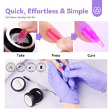 SAVILAND Fester Nagelkleber Gel: 30-Tage Lang Anhaltender Stronger Nagelkleber Für Press on Nails Falsche Nagelspitzen 15Ml U V Nagelkleber 3D Gel-Nagelkunst-Kleber Für Verwendung Im Salon Zu Hause