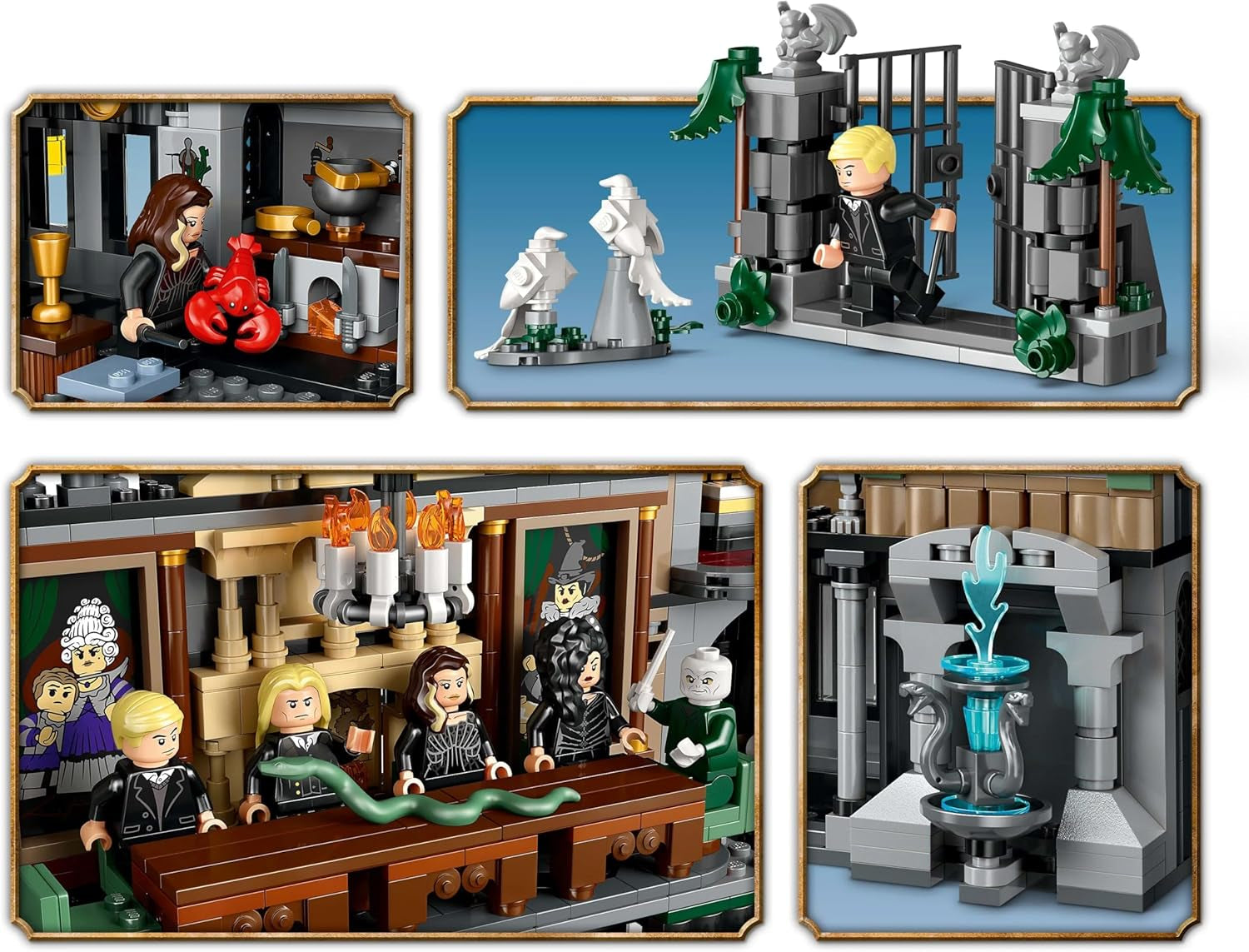 LEGO Harry Potter Finca de la Familia Malfoy, fantástico juguete para coleccionar y exponer, regalo para niños, niñas y fans del mundo mágico, idea de regalo con 9 minifiguras 76453 Juegos de construcción Besuche den LEGO-Store