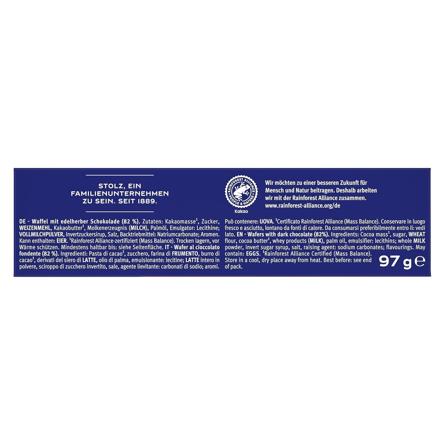BAHLSEN Obleas de chocolate Edelherb - Oblea de chocolate Edelherb (1 x 97 g)