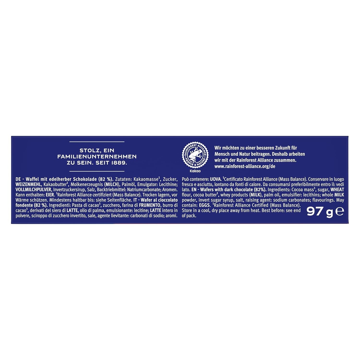 BAHLSEN Obleas de chocolate Edelherb - Oblea de chocolate Edelherb (1 x 97 g)