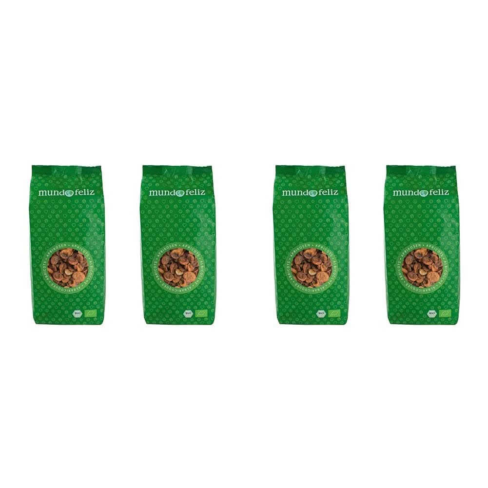 Mundo Feliz, Orejones con hueso de cultivo ecológico, 2 x 500 gramos Naty Shop productos deshidratados 4 x 500 gramos