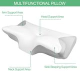 Almohada ortopédica, Almohada para el dolor de cuello, Almohada viscoelástica, Almohada ortopédica para el cuello, Almohada ortopédica para dormir, Almohada ortopédica para soporte del cuello, Piezas de almohada antirronquidos Almohadas ortopédicas cervicales Naty Shop