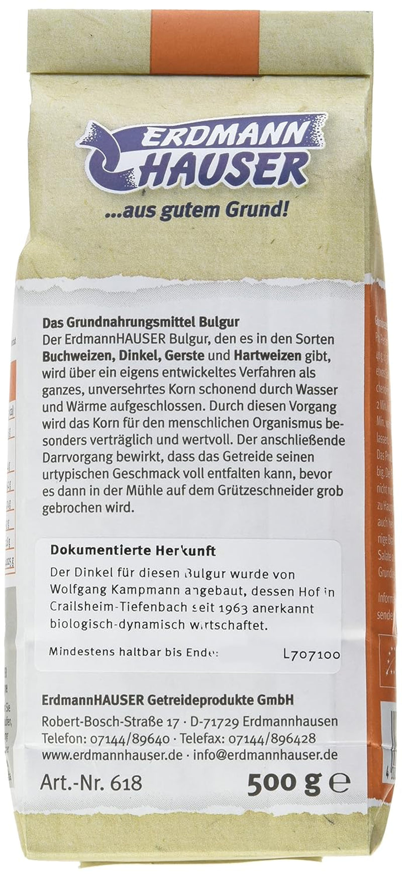 Bulgur Demeter de espelta | alternativa local al arroz | 500g