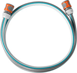 Juego de conexión Gardena Classic 13 mm (1/2"), 1,5 m: Adaptador de manguera para conectar el carrete de manguera, manguera con componentes del sistema, 22 bar (18011-20)