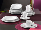 Seltmann Weiden 001.706904 Trio Highline Juego de vajilla combinada, 30 piezas, 36,5 x 31,2 x 36,9 cm, blanco
