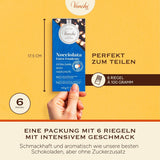Venchi - Pack de 6 tabletas de chocolate negro con avellanas, 600g - Sin azúcares añadidos - Sin edulcorantes artificiales - Sin gluten - Vegano - Idea de regalo