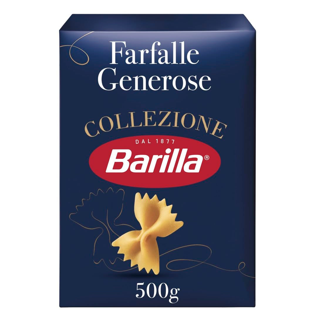Barilla Collezione Farfalle Pasta elaborada con trigo duro de alta calidad, siempre al dente, (1 x 500 g)