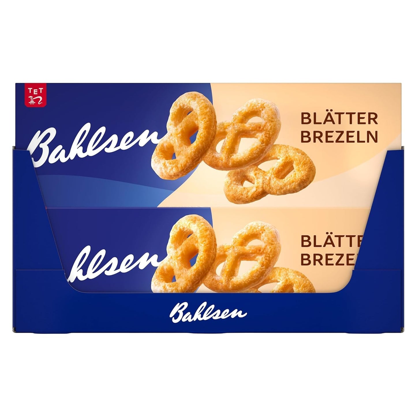 Hojaldre Bahlsen - Pack de 12 - Hojaldre caramelizado en forma de pretzel (12 x 100g)