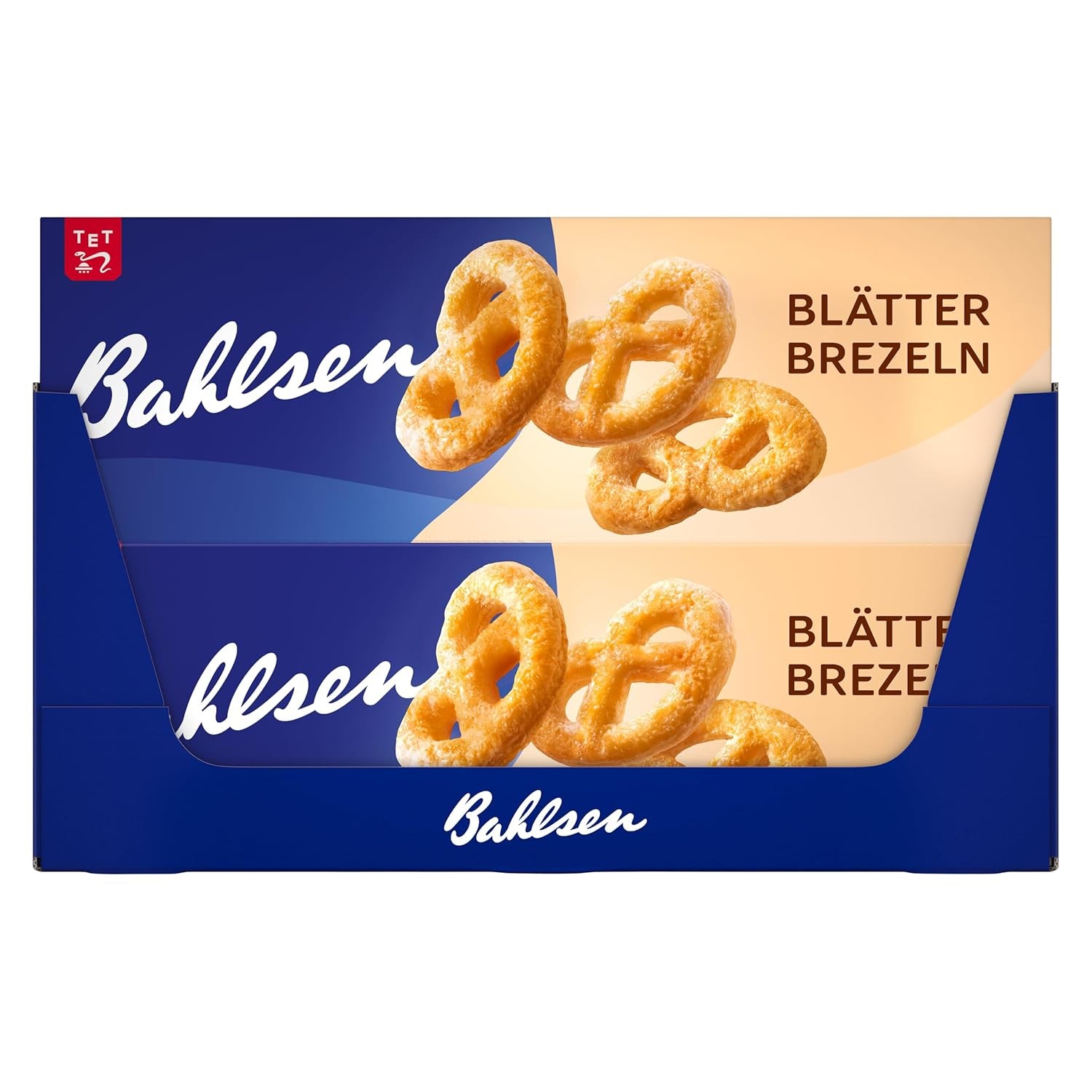 Hojaldre Bahlsen - Pack de 12 - Hojaldre caramelizado en forma de pretzel (12 x 100g)