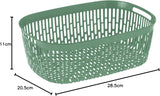 Sierra para conservar sabor a fruta, plástico, verde, 4 LT - rectangular Cajas para conservar alimentos Naty Shop