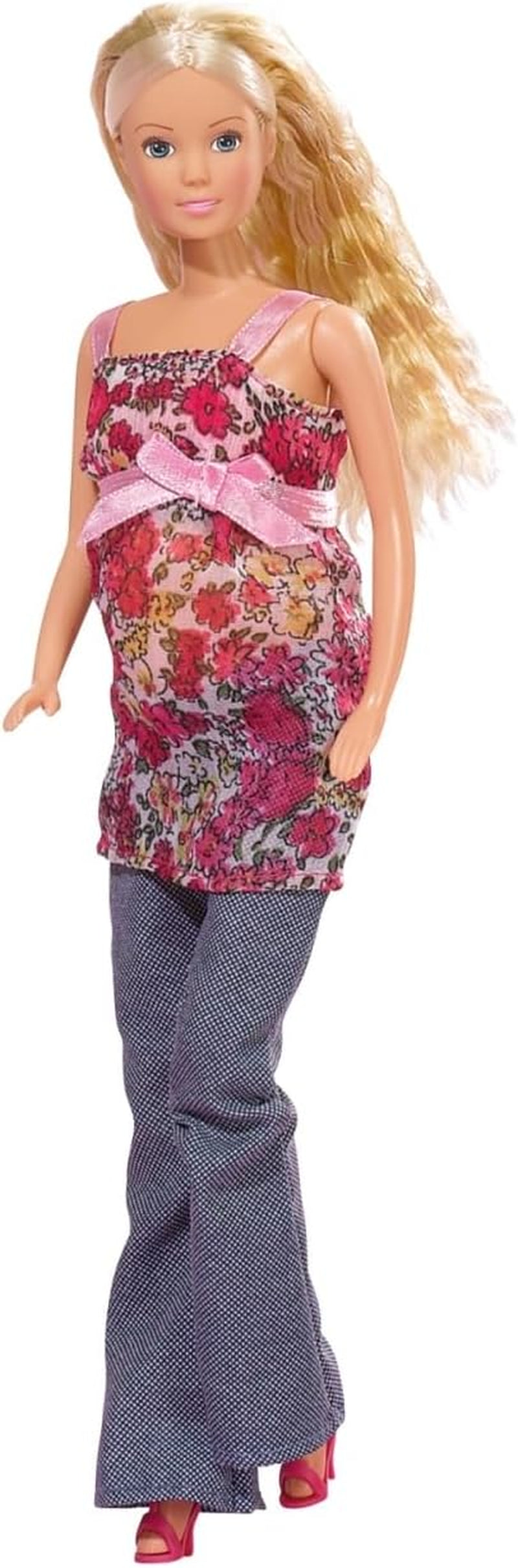 Simba 105734000 - Steffi Love Welcome Baby, Muñeca Embarazada, Accesorios, Muñeca de Moda, 29cm, Para Niños a Partir de 3 Años