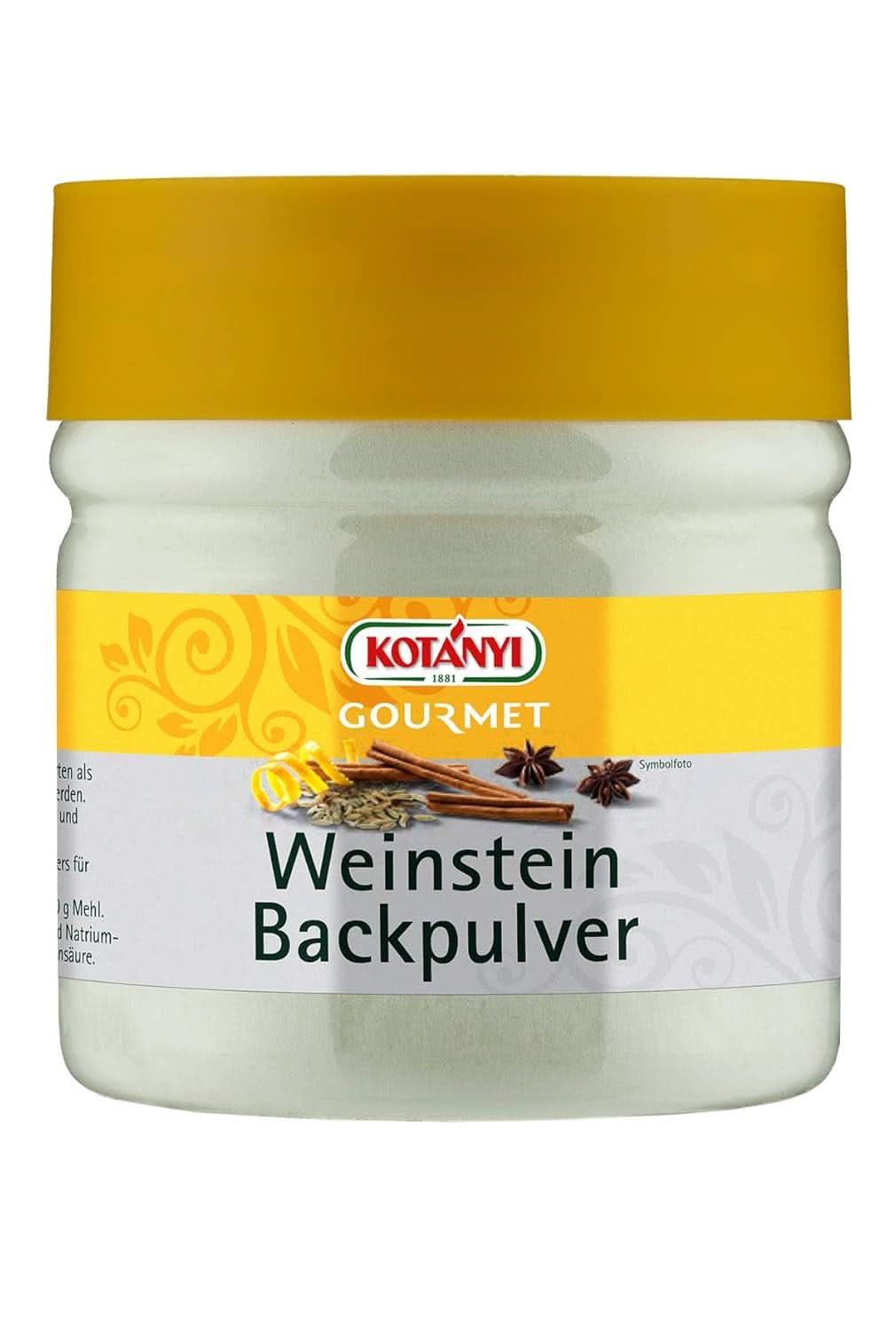 Kotanyi Gourmet Tartar alternativa natural a la levadura en polvo para dieta baja en fosfatos, 310 gramos Cocina Naty Shop