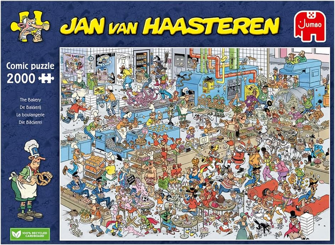 Jan Van Haasteren, The Bakery, rompecabezas de 2000 piezas para adultos Puzzle Naty Shop